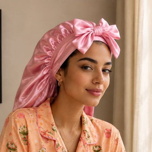 Mellow's Satin Sleep Bonnet Cap